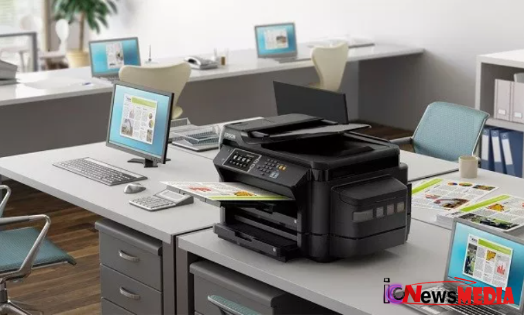 Printer epson l1455 di meja kantor
